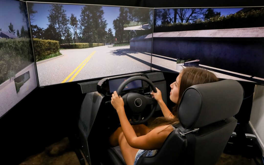 Picture of Girl In Simulator at Greenlight Simulation | Learn To Drive In The Safety Of The Virtual World